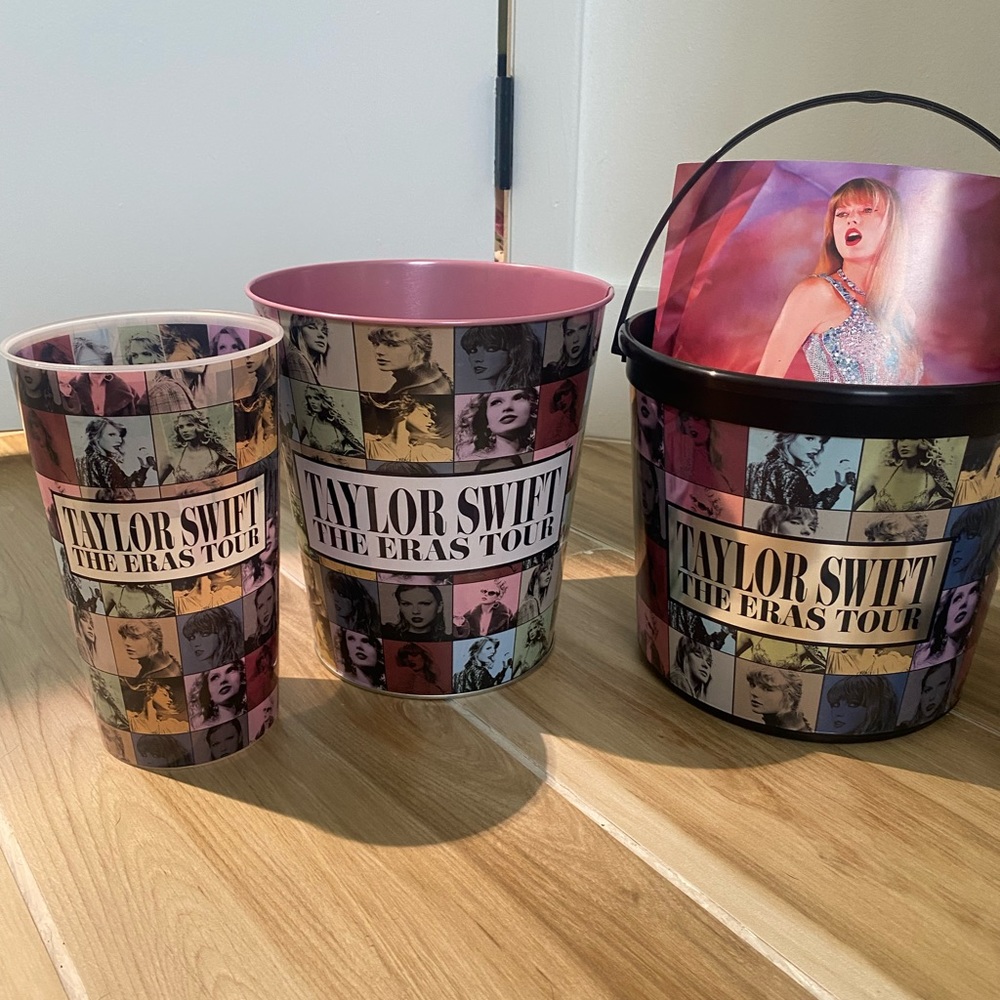 Taylor Swift Eras Tour Movie Popcorn Buckets, Poster, Cup